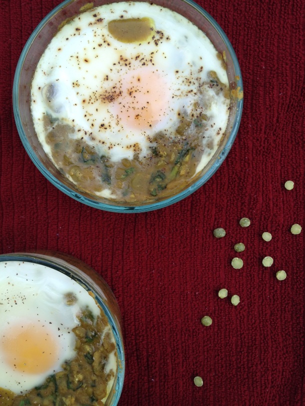 Curry Lentils with an Egg 3