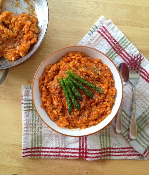 Tomato-Risotto-With-Asparagus-Gluten-Free