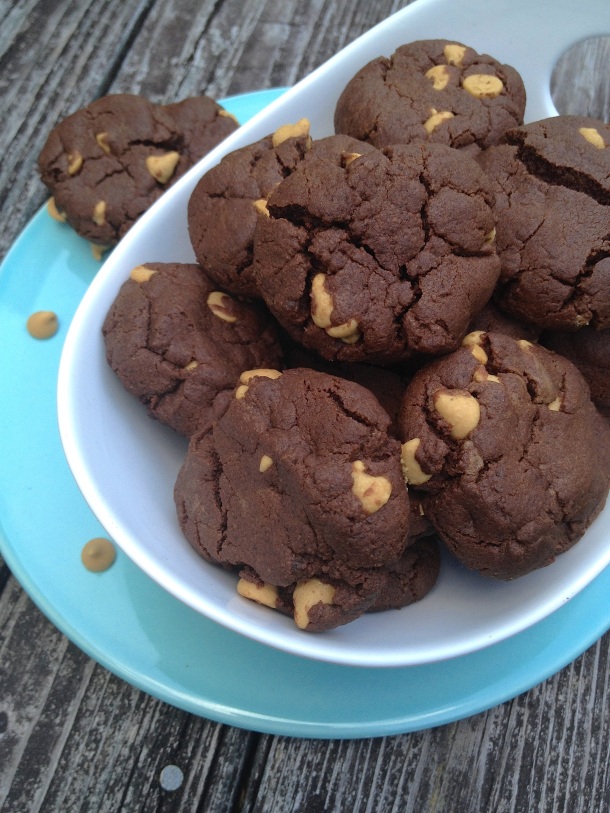 Flourless-Chocolate-Peanut-Butter-Chip-Cookies-Over