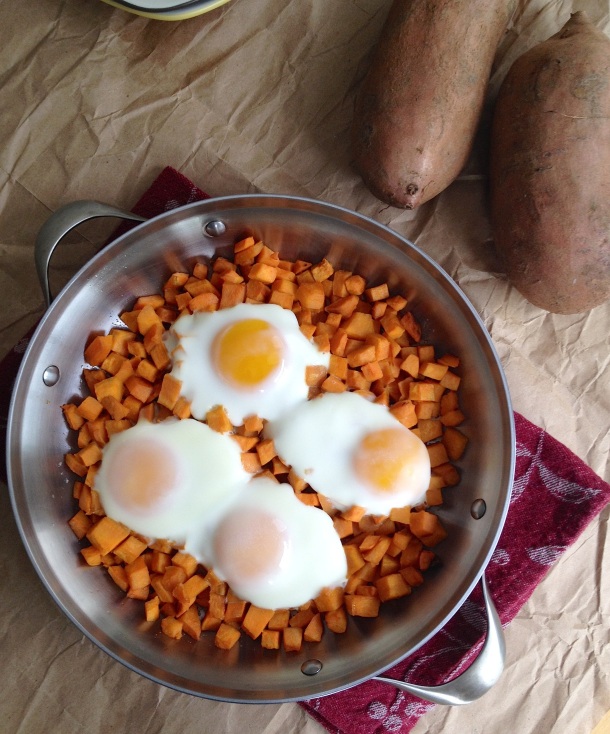 Sweet-Potato-Egg-Breakfast-Skillet-Over